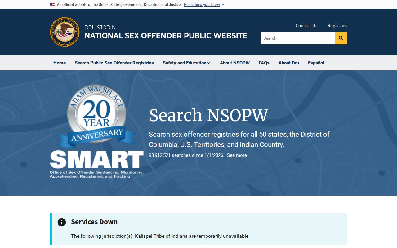 Fannin County sex offender check through the national NSOPW search